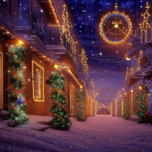 Brilliant Christmas Lights: Digital Matte Painting