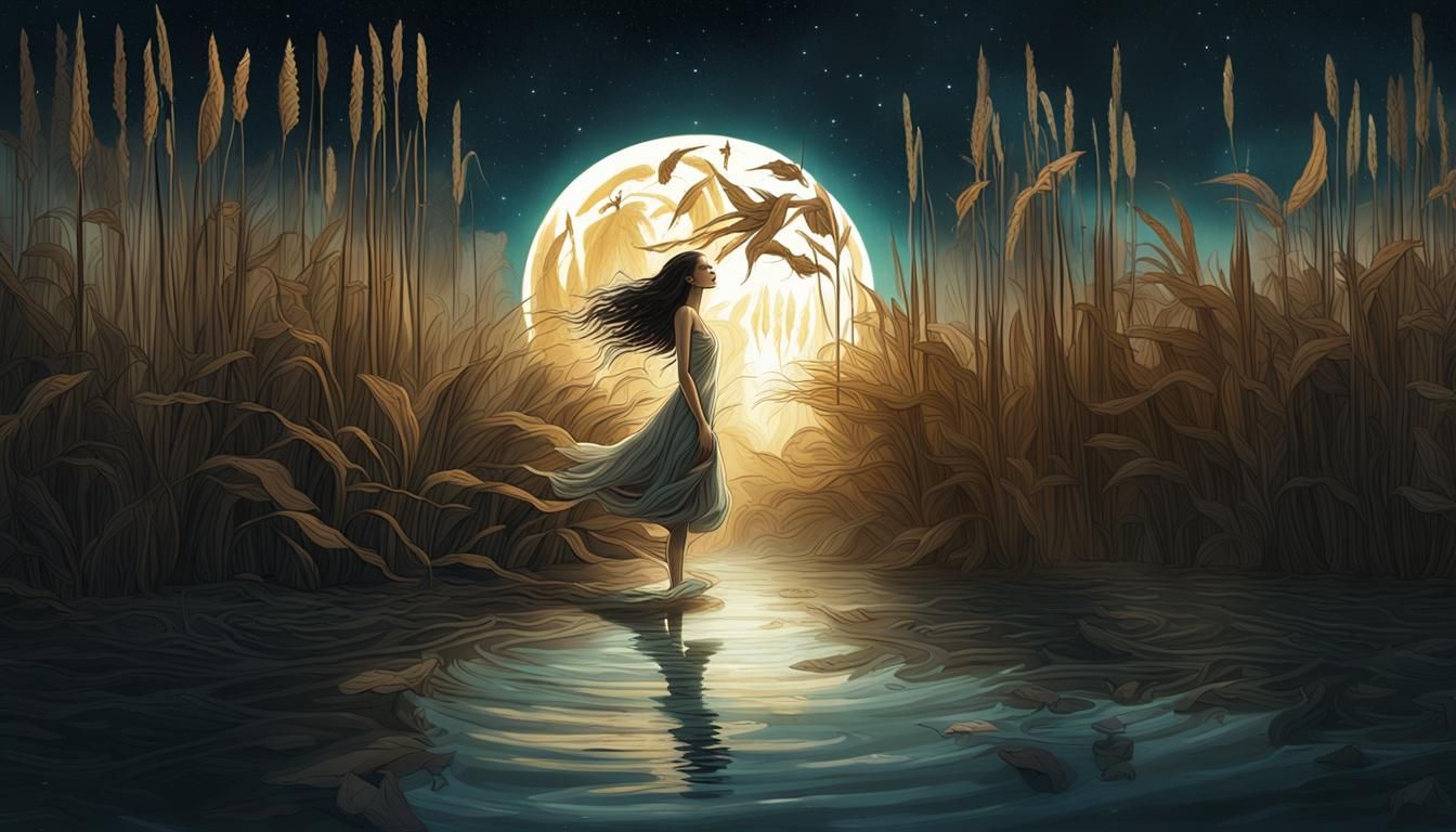 Surreal Night Swim in an Upside-Down Universe