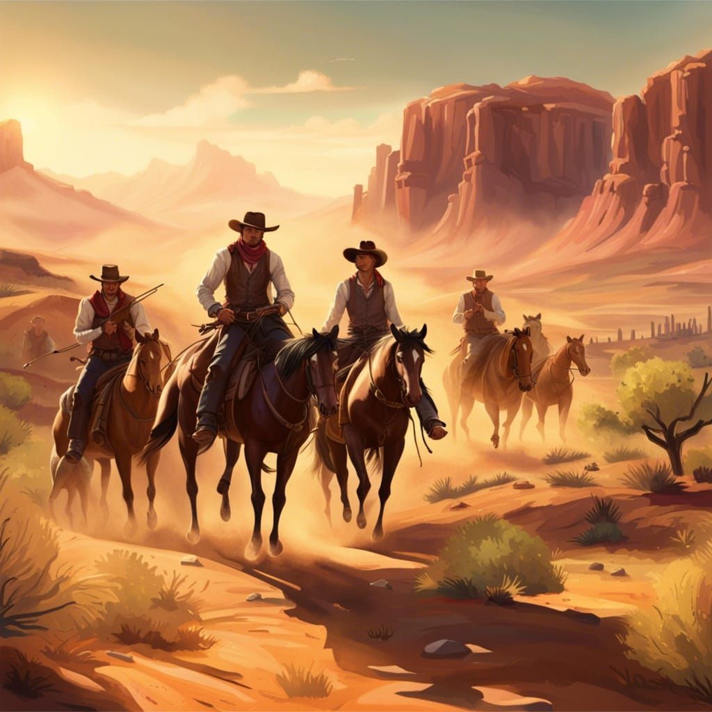 Cowboys in the Wild West: Desert Adventures