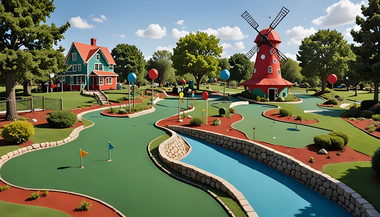 Polka Dot Miniature Golf Course by Dr. Seuss