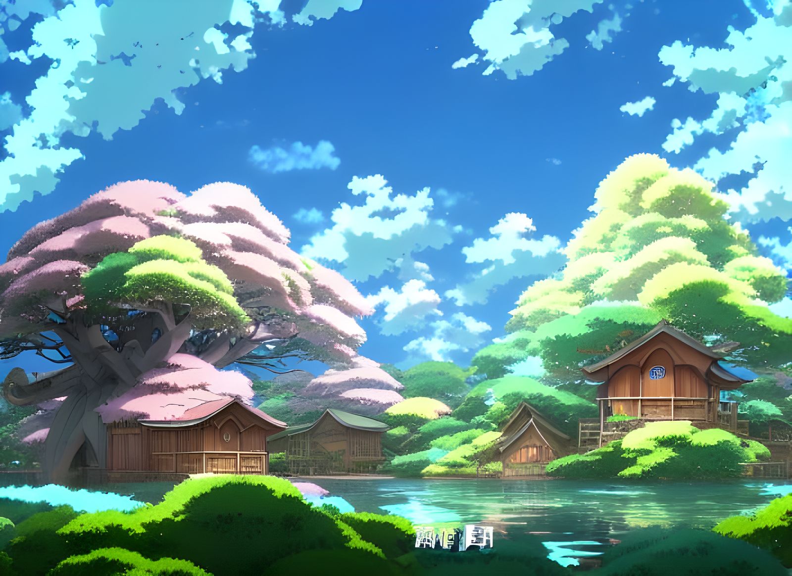 Anime Magical Treehouses in Studio Ghibli Style