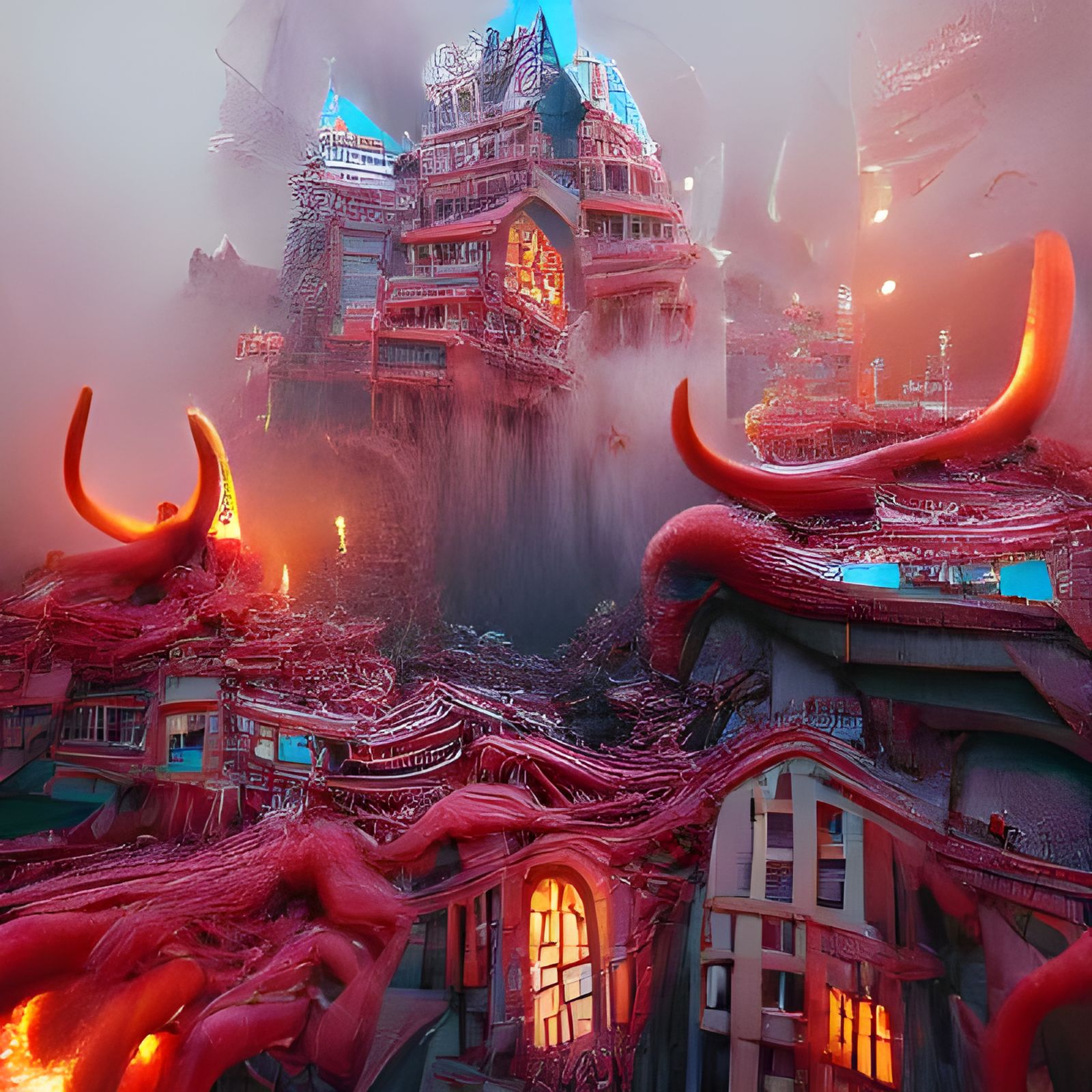 Demoulous: Demon Capital City Concept Art