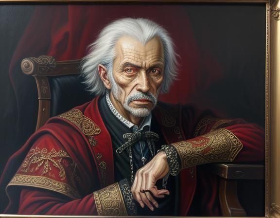 Faustian Bargain: Intricate Oil Painting