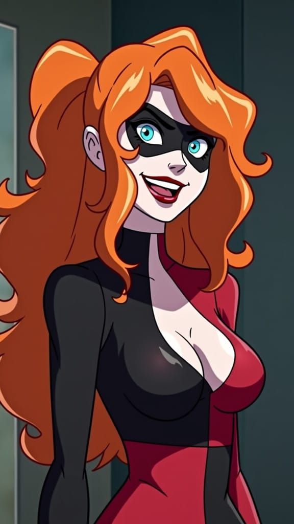 Harley Quinn's Vibrant Orange Hair in All Its Glory