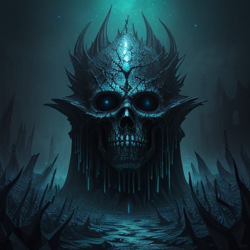 Bioluminescent Garden: A Surreal Digital Painting