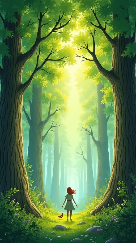 Enchanted Forest Illustration Inspired by Gareth Lucas