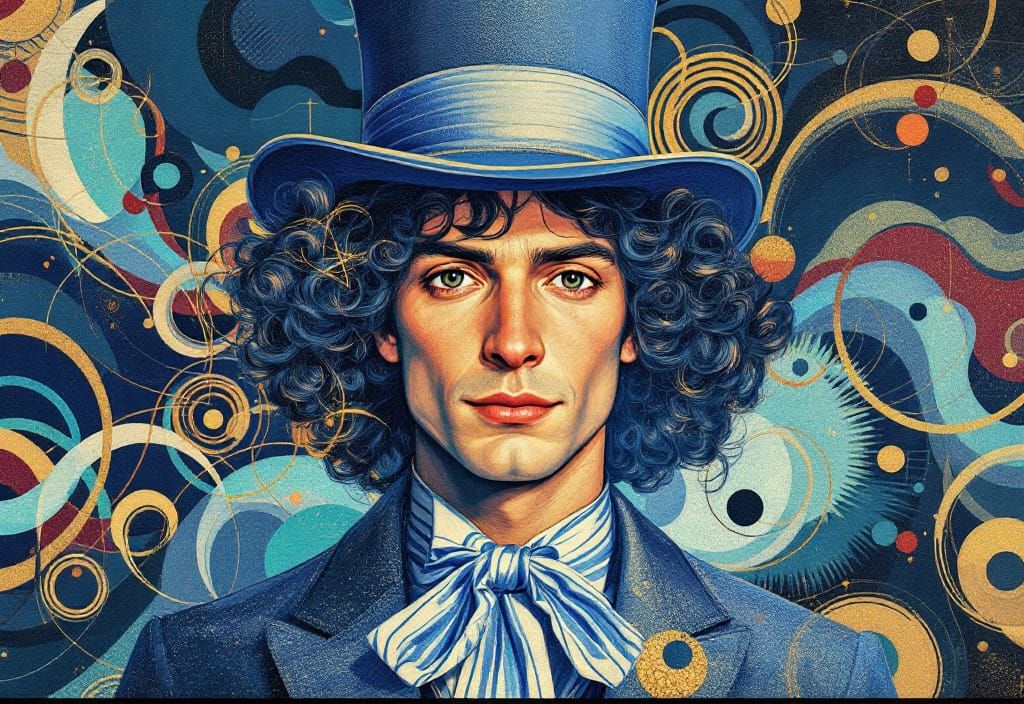 Wizard of Oz in Geometric Art Deco Style