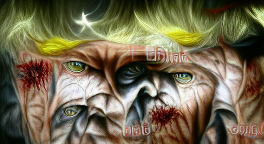 Sinister Portrait Inspired by Blake and Dix