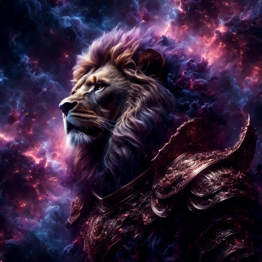 Lion Knight in Shining Religious Armor