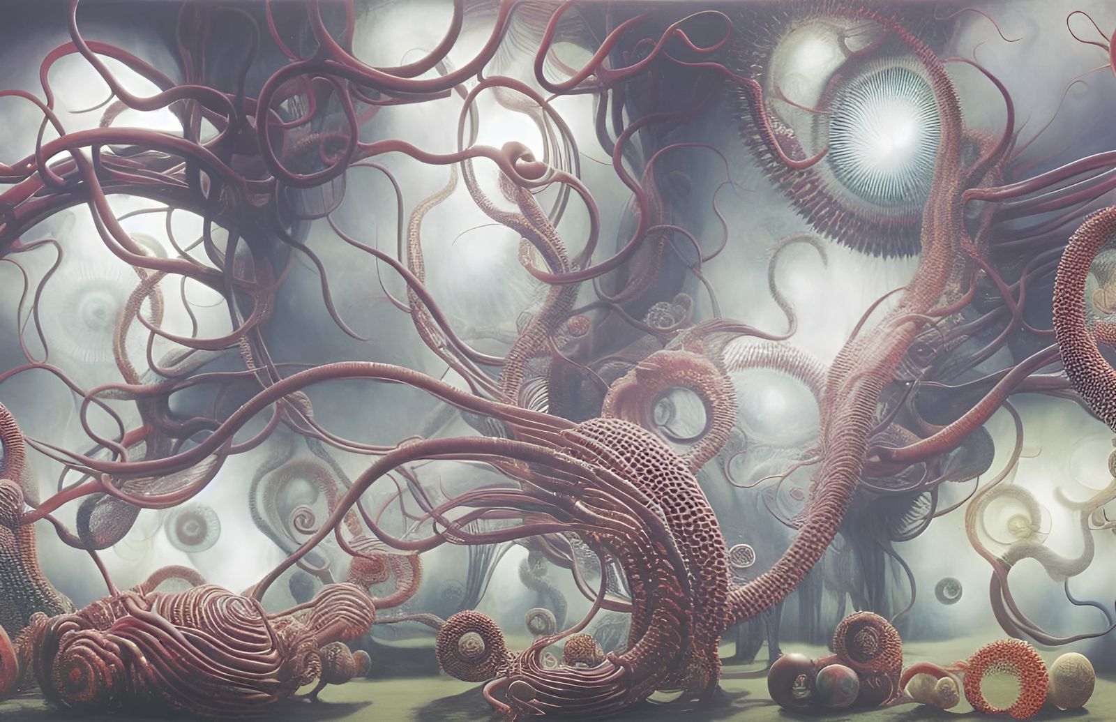 Biomorphic Alien Forms in an Unreal Engine