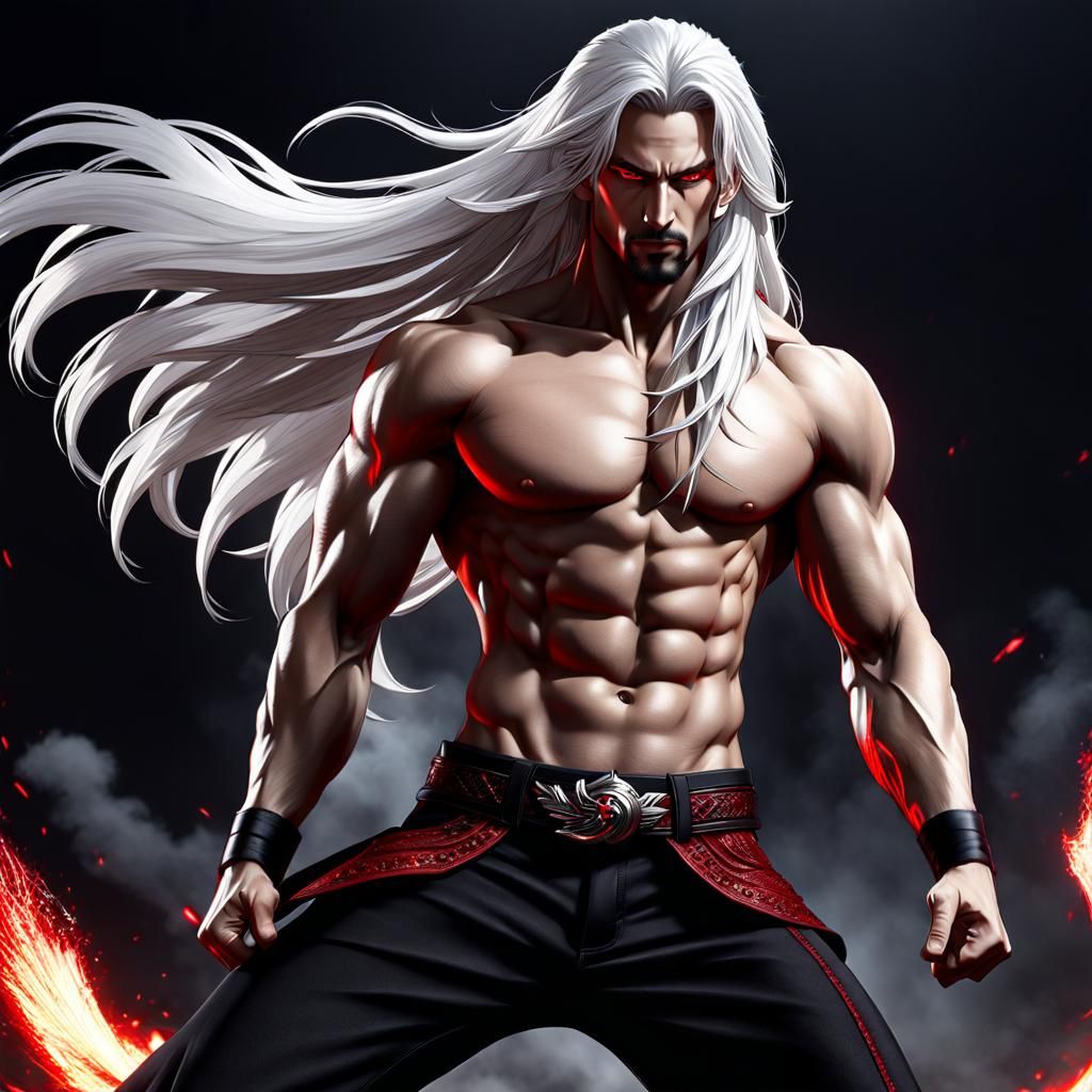 Epic Young Man in Fighting Pose