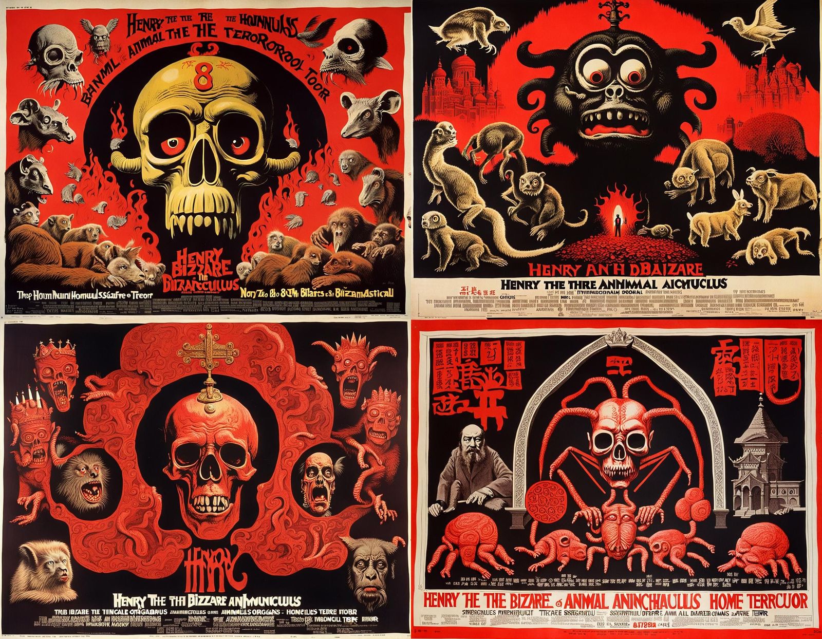 1970s Horror Movie Poster: Henry the 8th