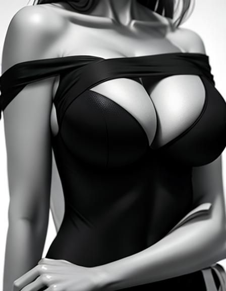 Realistic Image of Breasts Created by AI