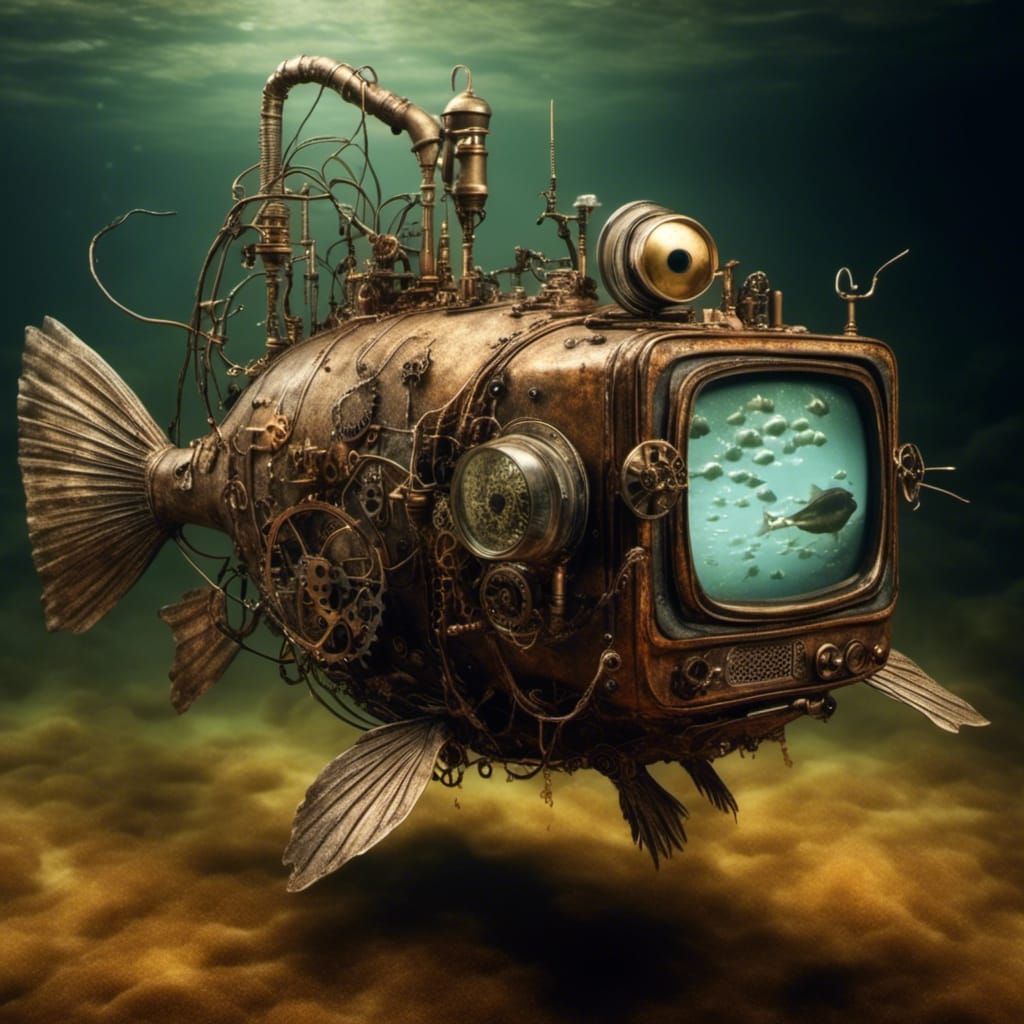 Steampunk Catfish with TV Head