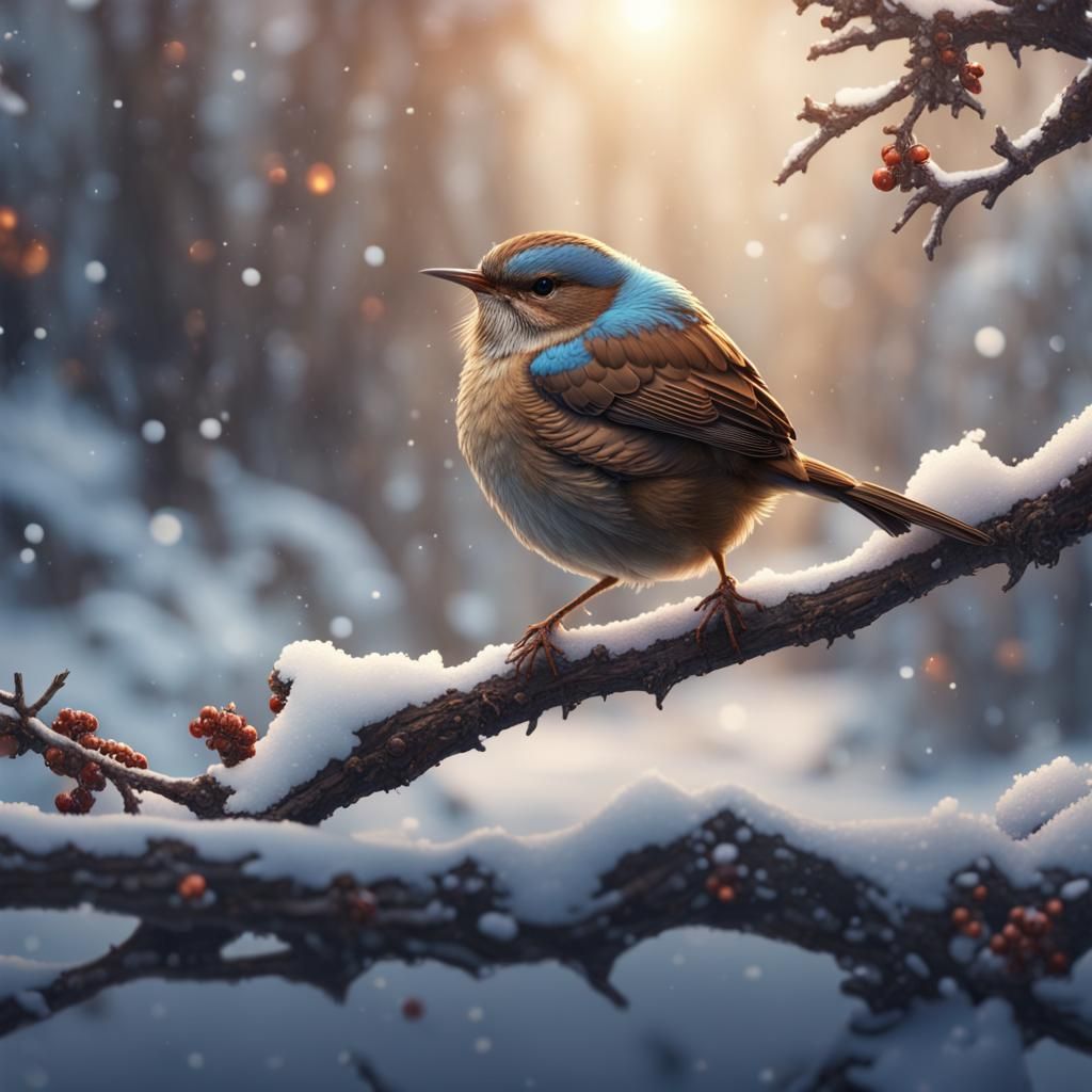 Snow and ice, winter.