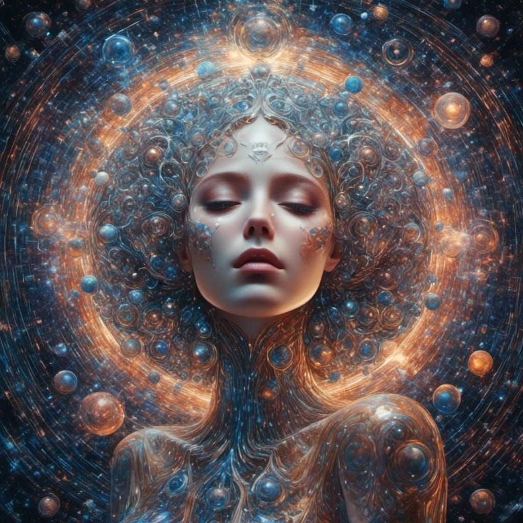 Diamond Girl Hypnotizes Across Cosmic Dimensions