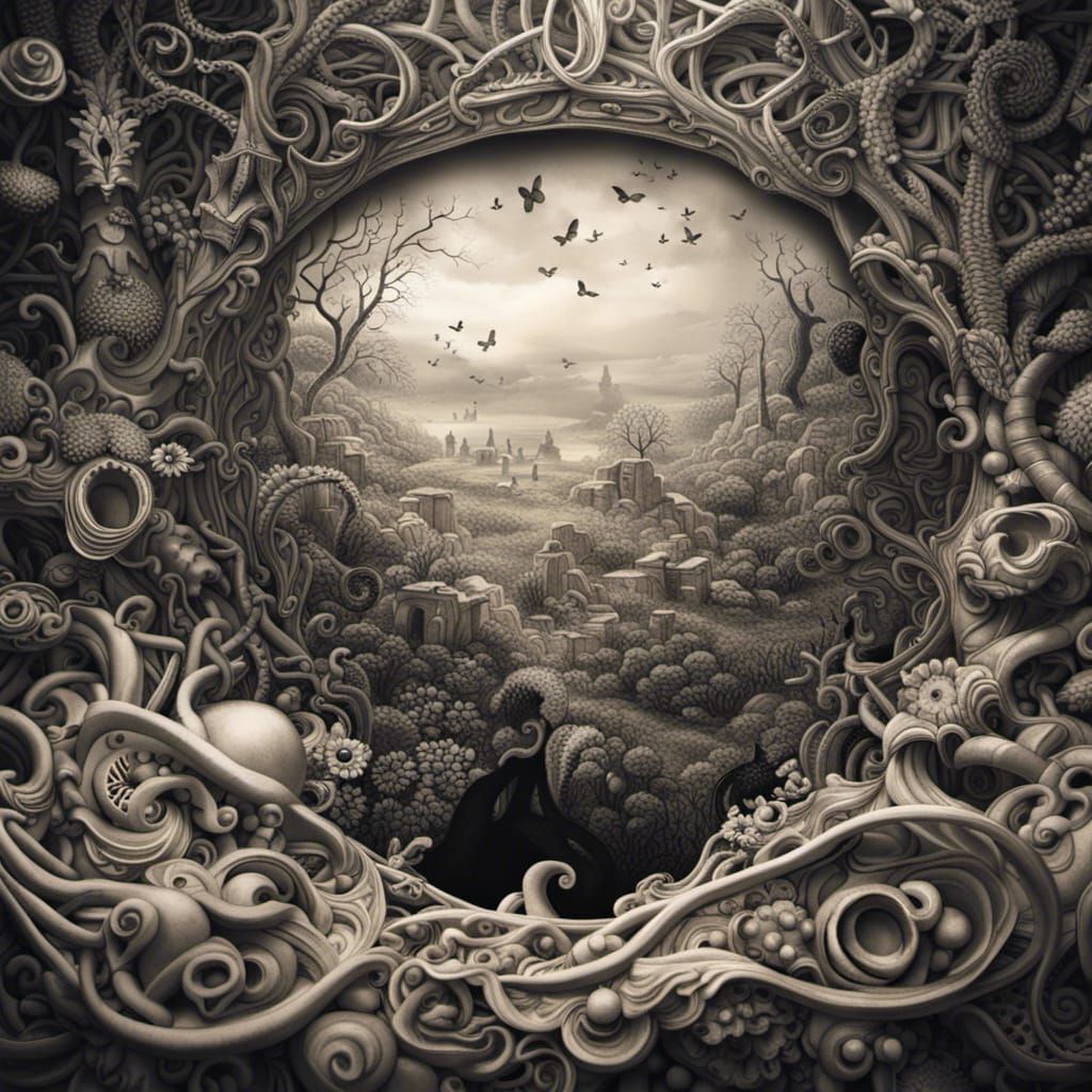 Dream Within a Dream: Hyperrealistic Atmospheric Image