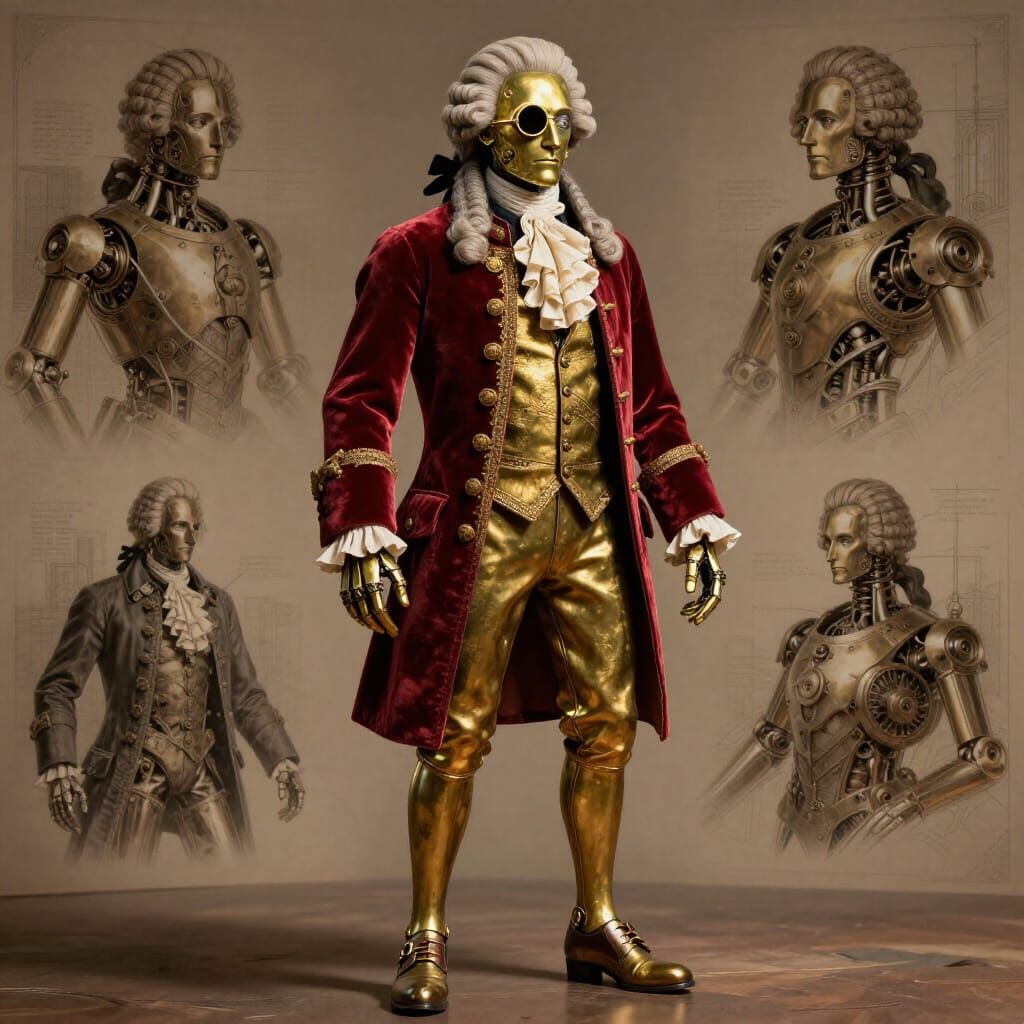 Brass Warforged in French Georgian Fashion