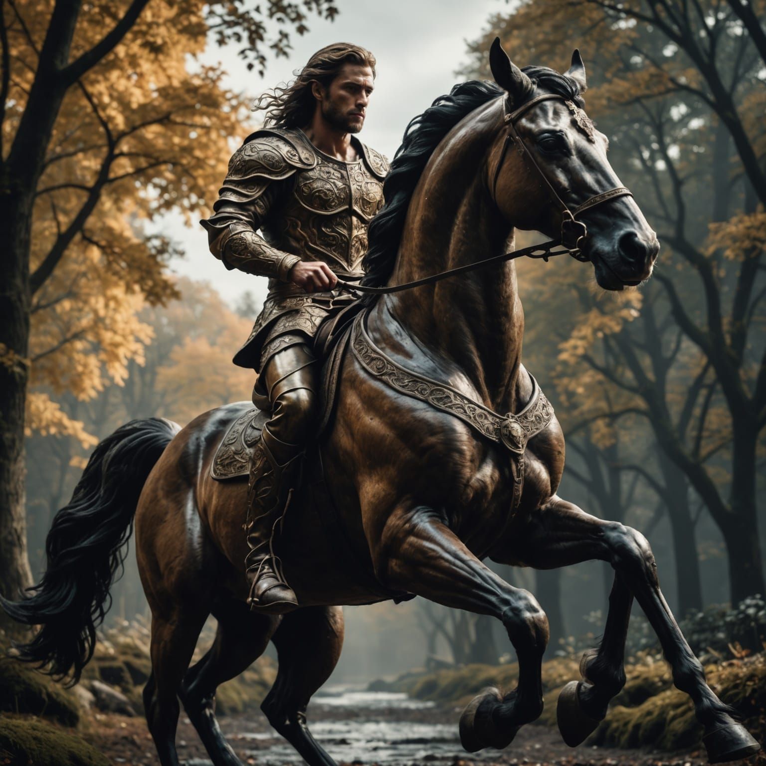 Hyperrealistic Centaur in Cinematic Composition