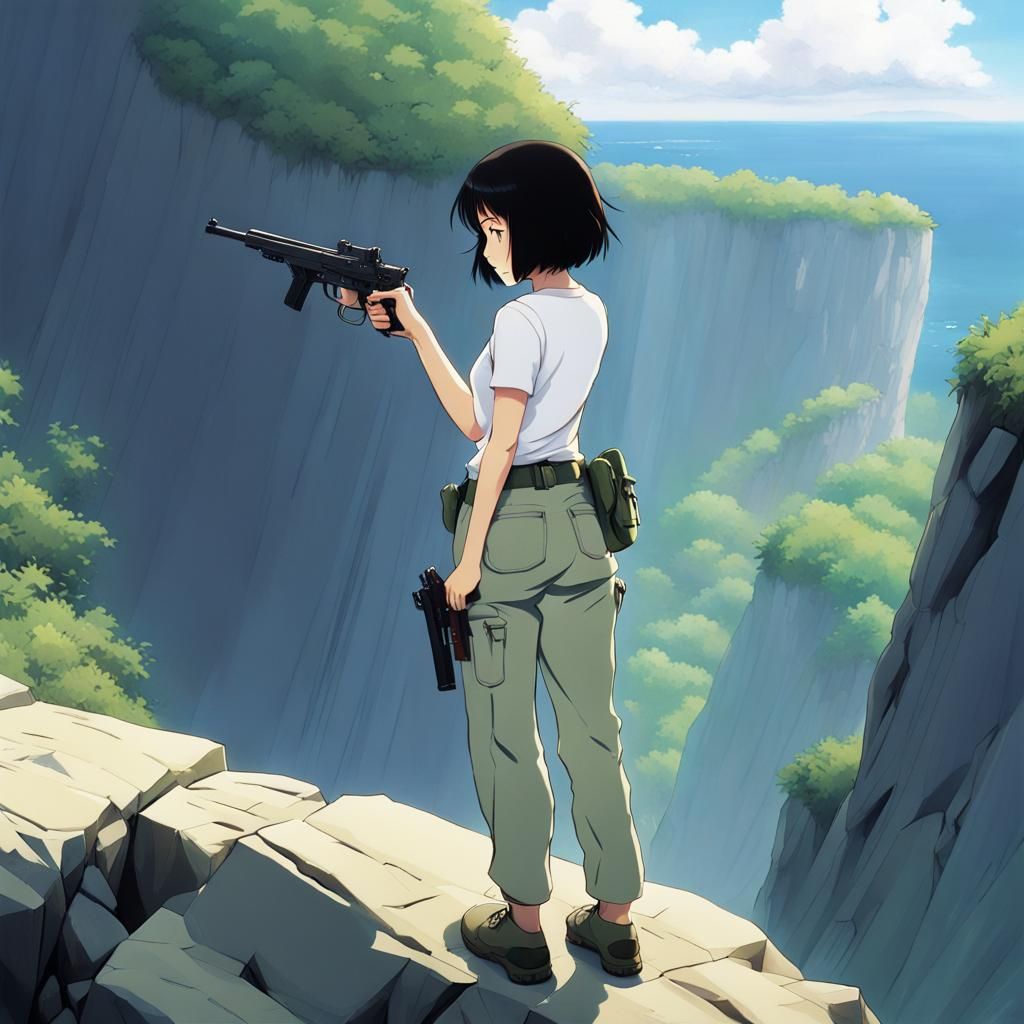 Woman with Gun, Anime Key Visual