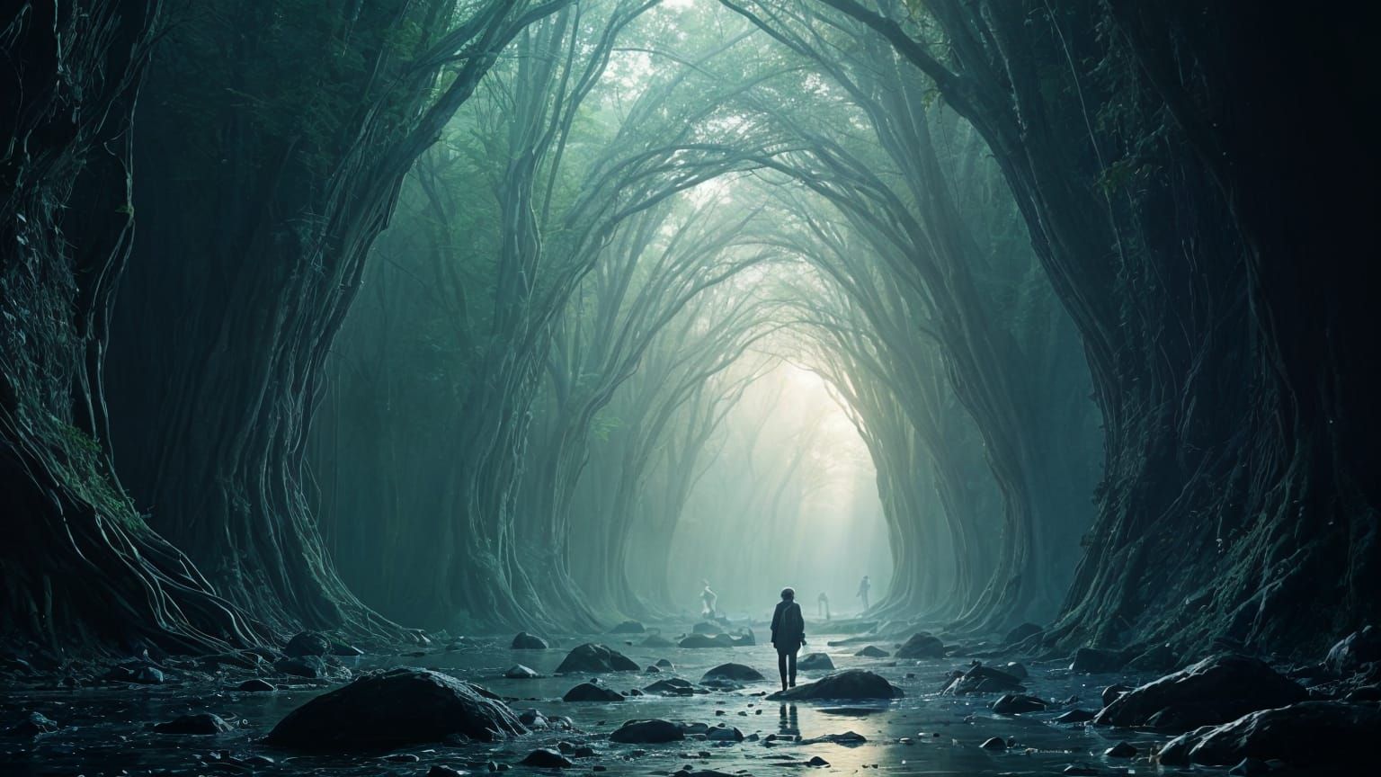 Abstract Social Field: A Digital Matte Painting