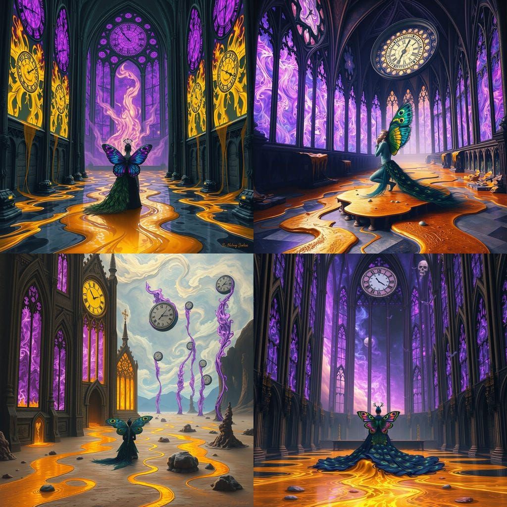 Melting Cathedral Mirage: A Surreal Desert Dreamscape