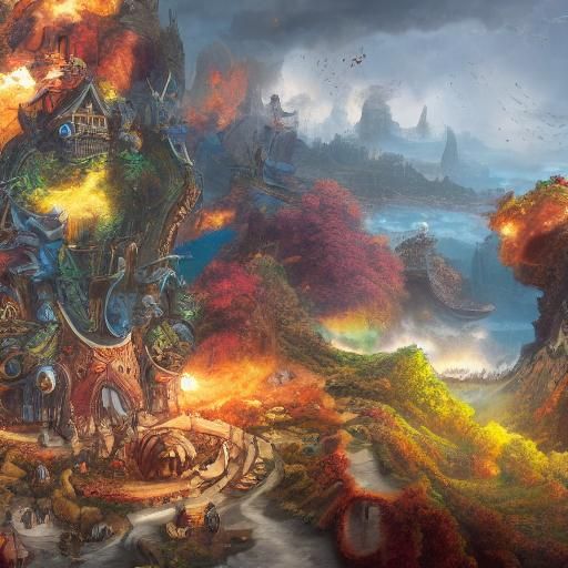 One Piece: Detailed Matte Painting in 8k