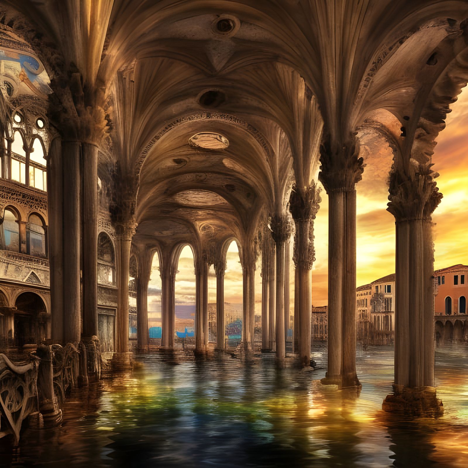 Steampunk Ruins in Venice