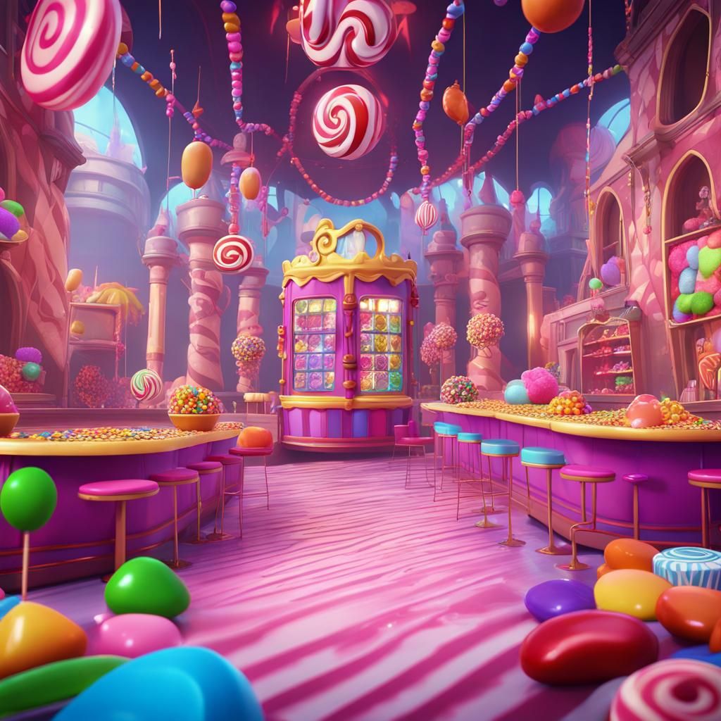 Candy Crush Nightclub: Detailed Fantasy Concept Art