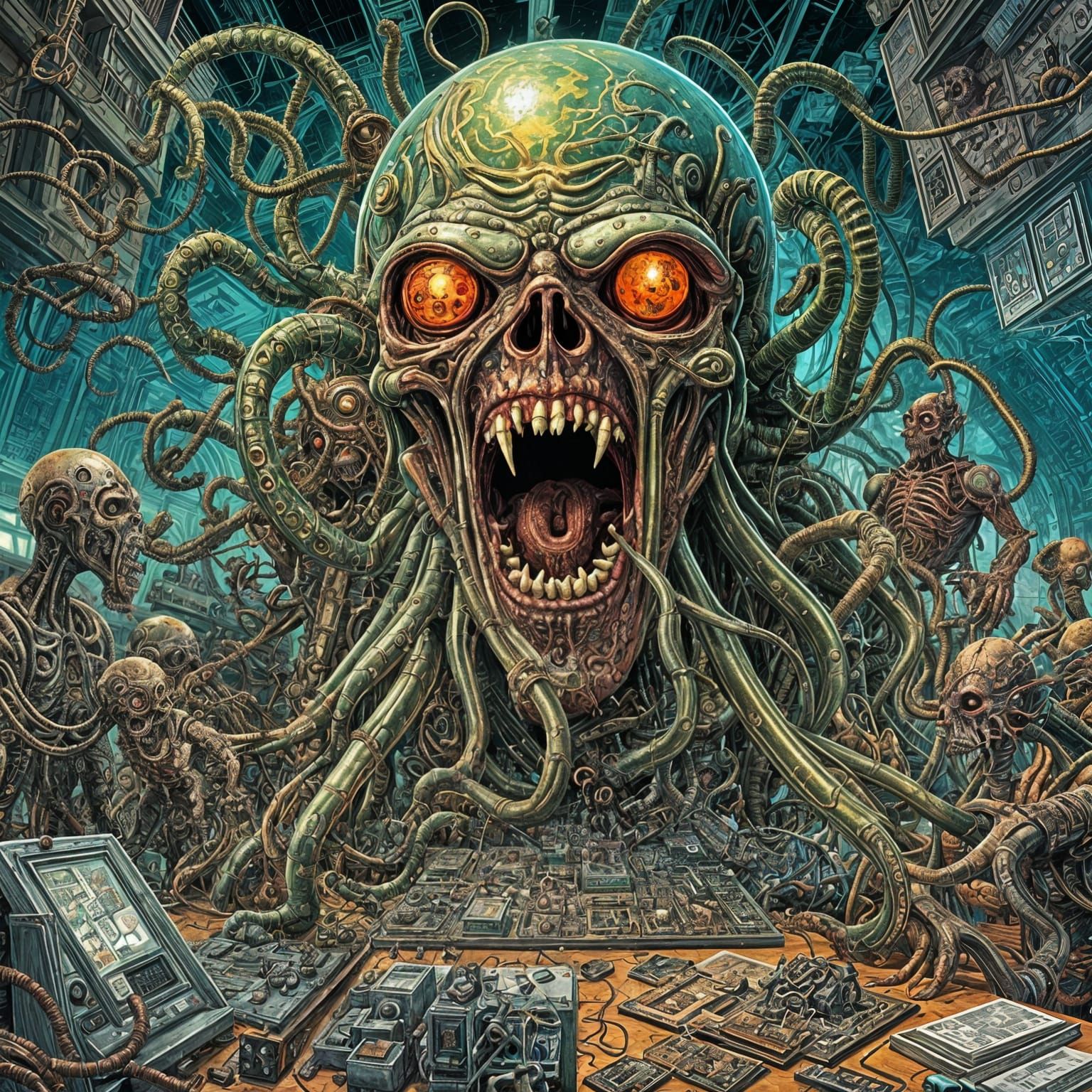 Techno Zombies Building a Cthulhu Shrine