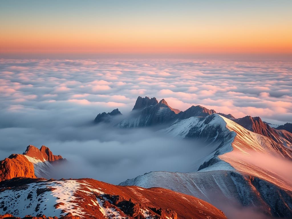 Ethereal Dawn on Monte Cinto in Corsica