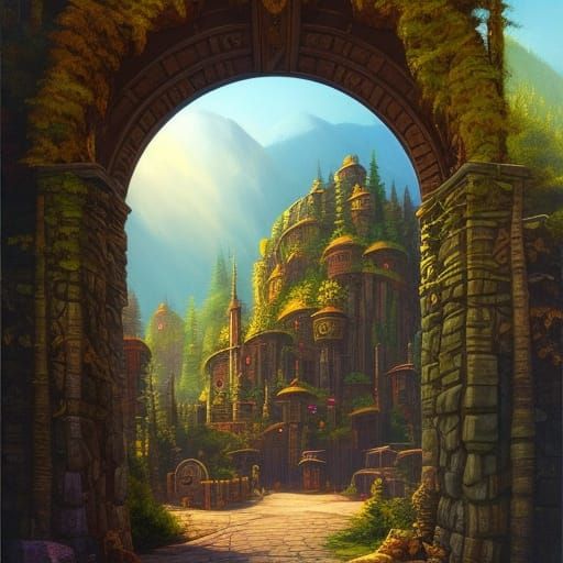 Optical Illusion Fantasy Portrait with Magic