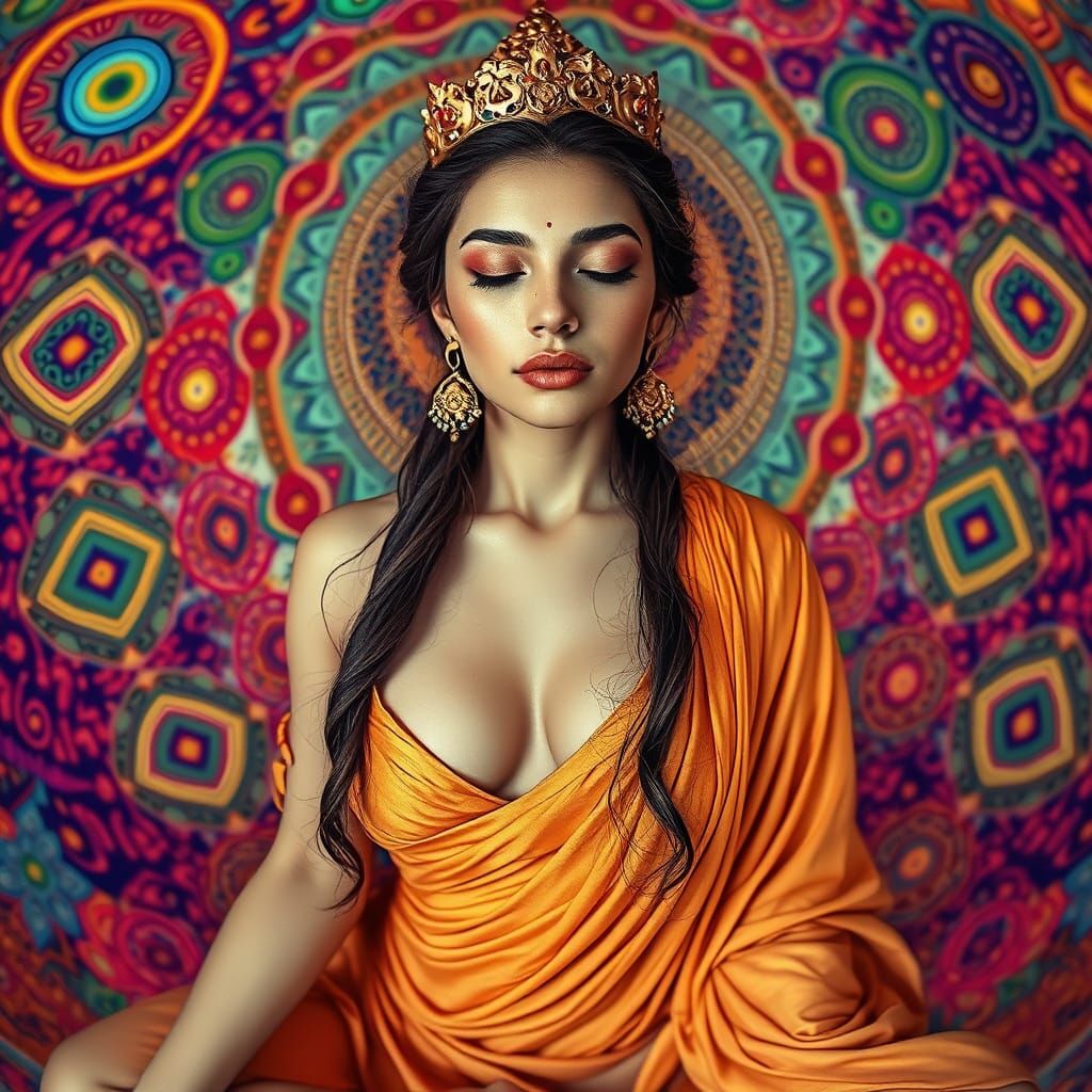 Goddess in Psychedelic Haze