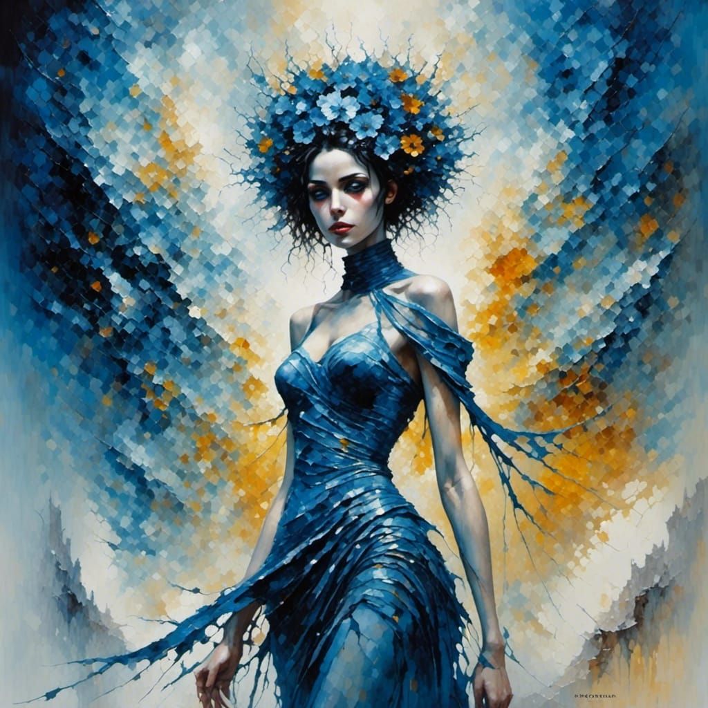 Epic Sci-Fi Masterpiece in Cool Blue Palette