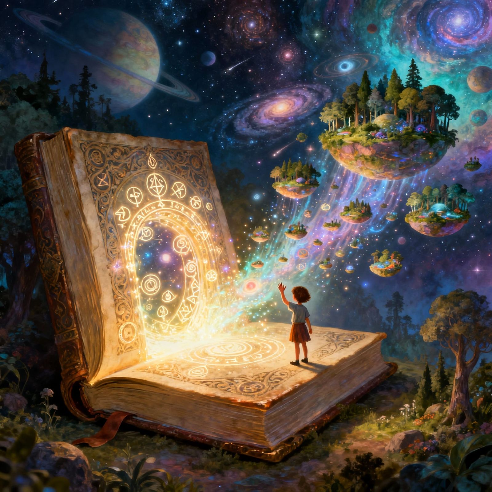 Surreal Portal from Book Unleashes Worlds