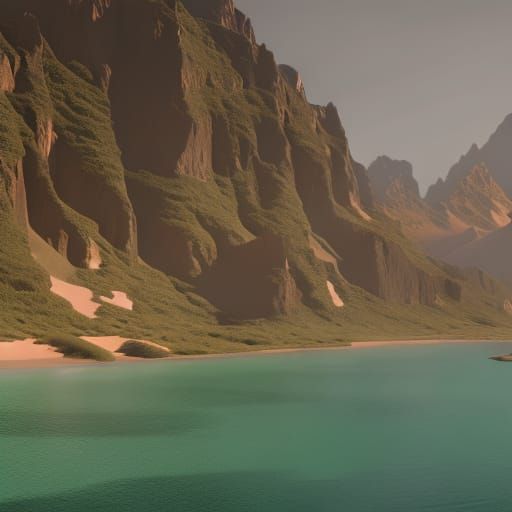 Horses in Fantastical Landscape Art