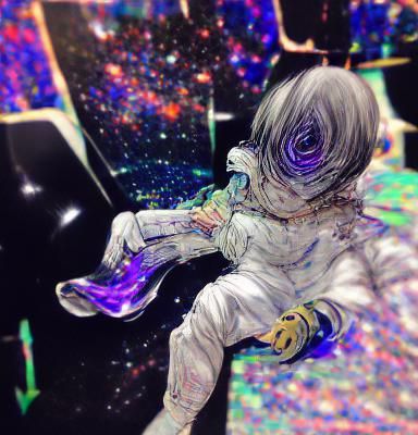 Astral Cosmic Scene in Deep Space