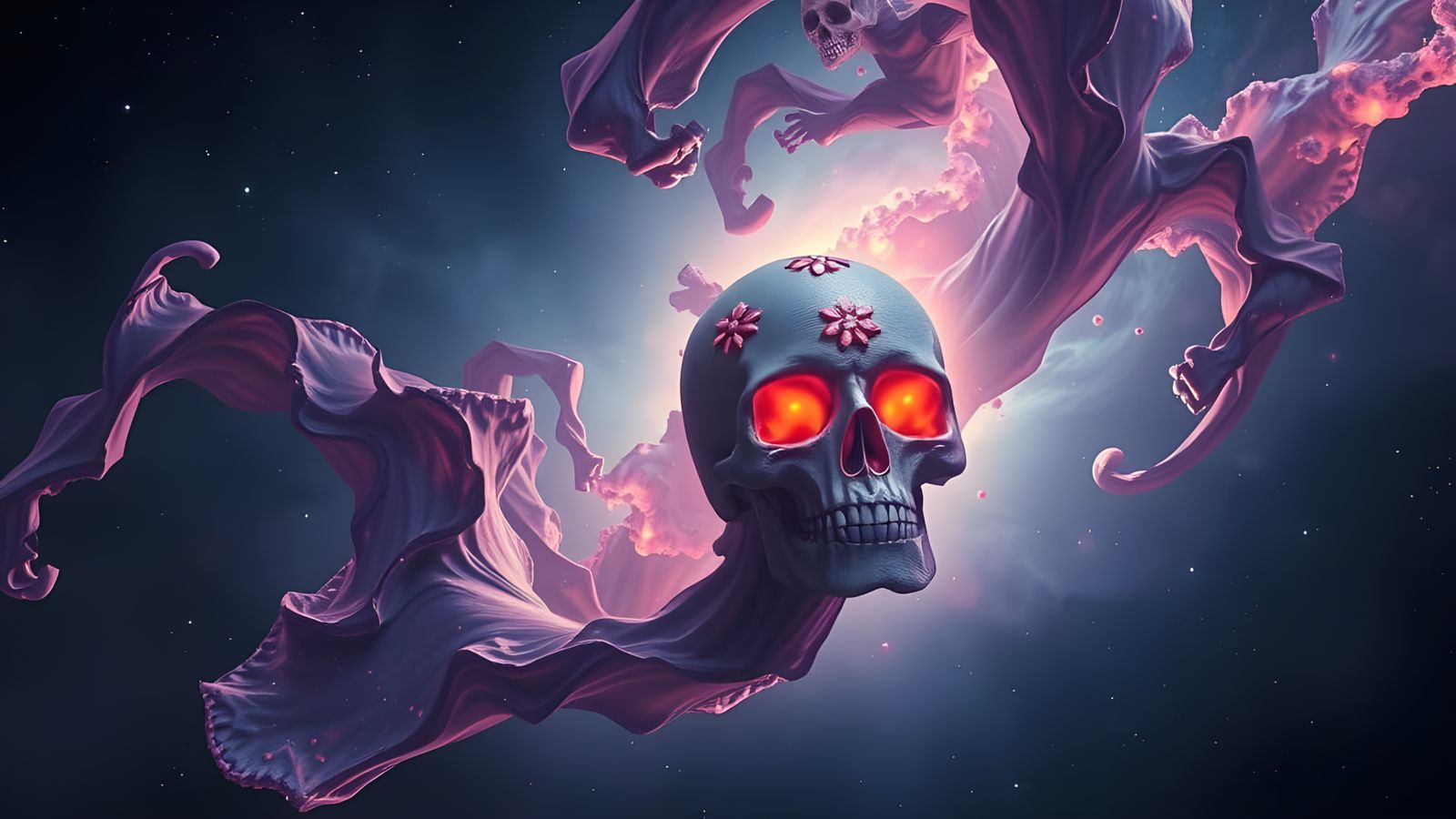 Cosmic Requiem in Day of the Dead Style