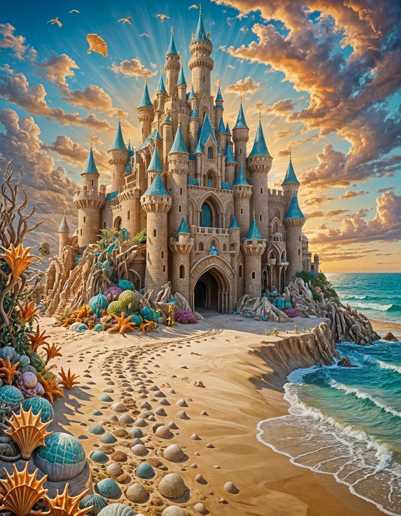 The enchanted castle of the shore