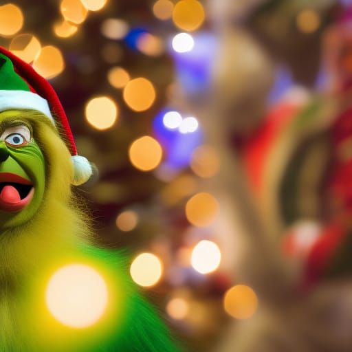 Buddy the Elf Screaming at the Grinch