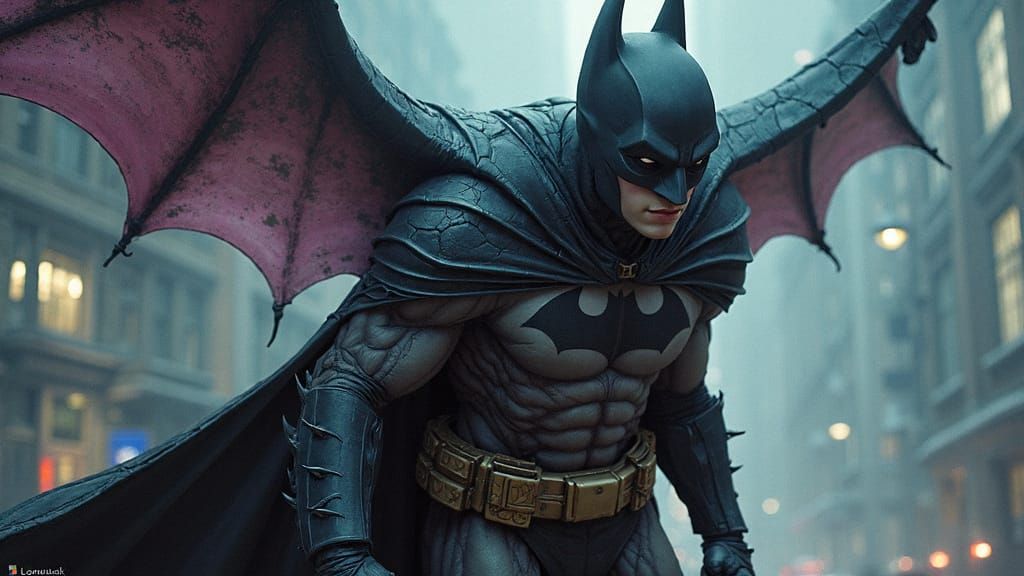 Dark Knight Transforms into Kawaii Giger-Inspired Man-Bat