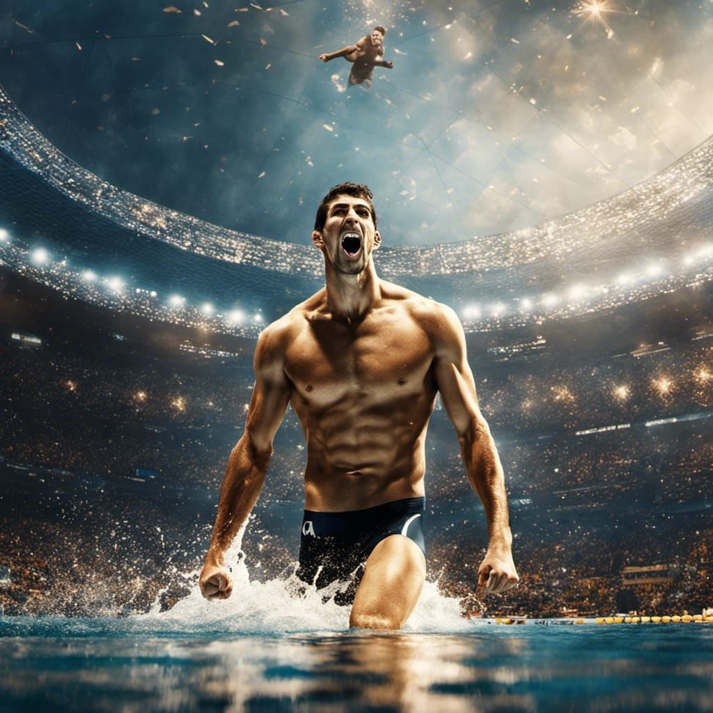 Michael Phelps Wins Gold: Cinematic Digital Painting