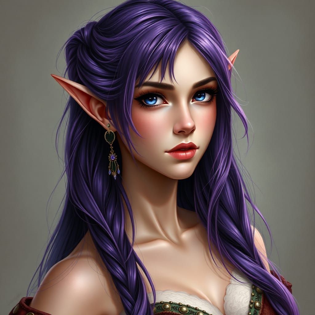 Portrait of Velvet the Elven Bard