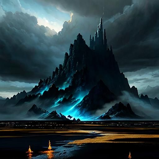 Dramatic Maximalist Digital Matte Painting