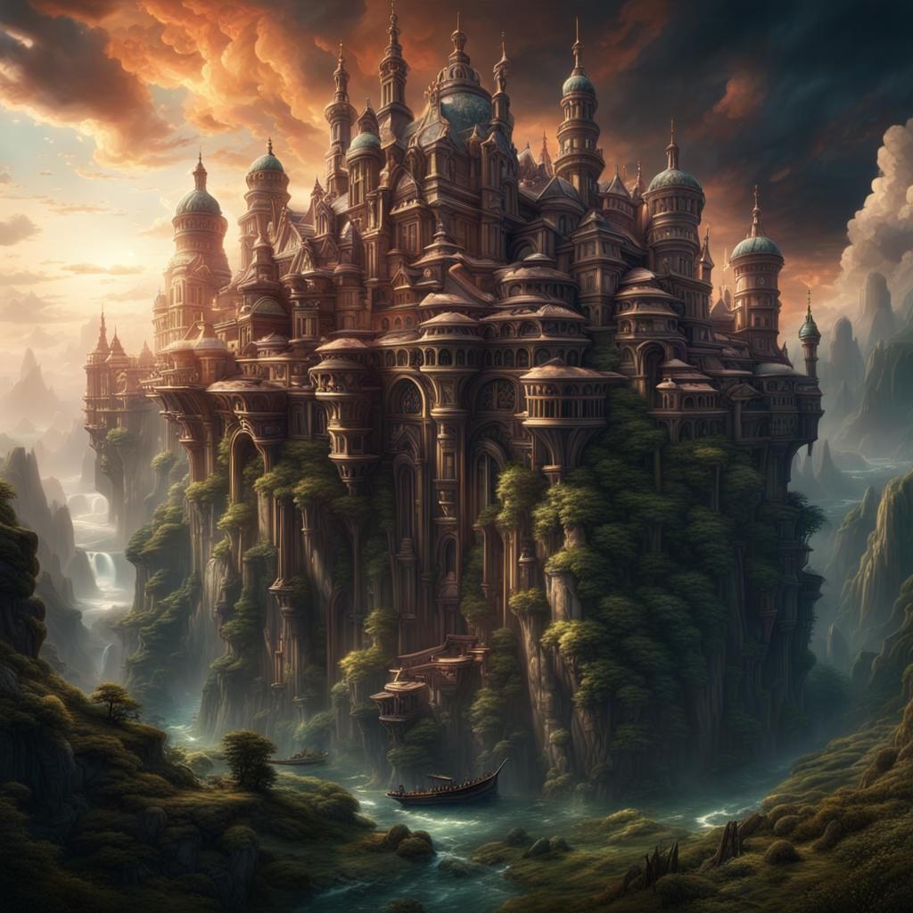 Epic Cinematic Digital Matte Painting of Bliss