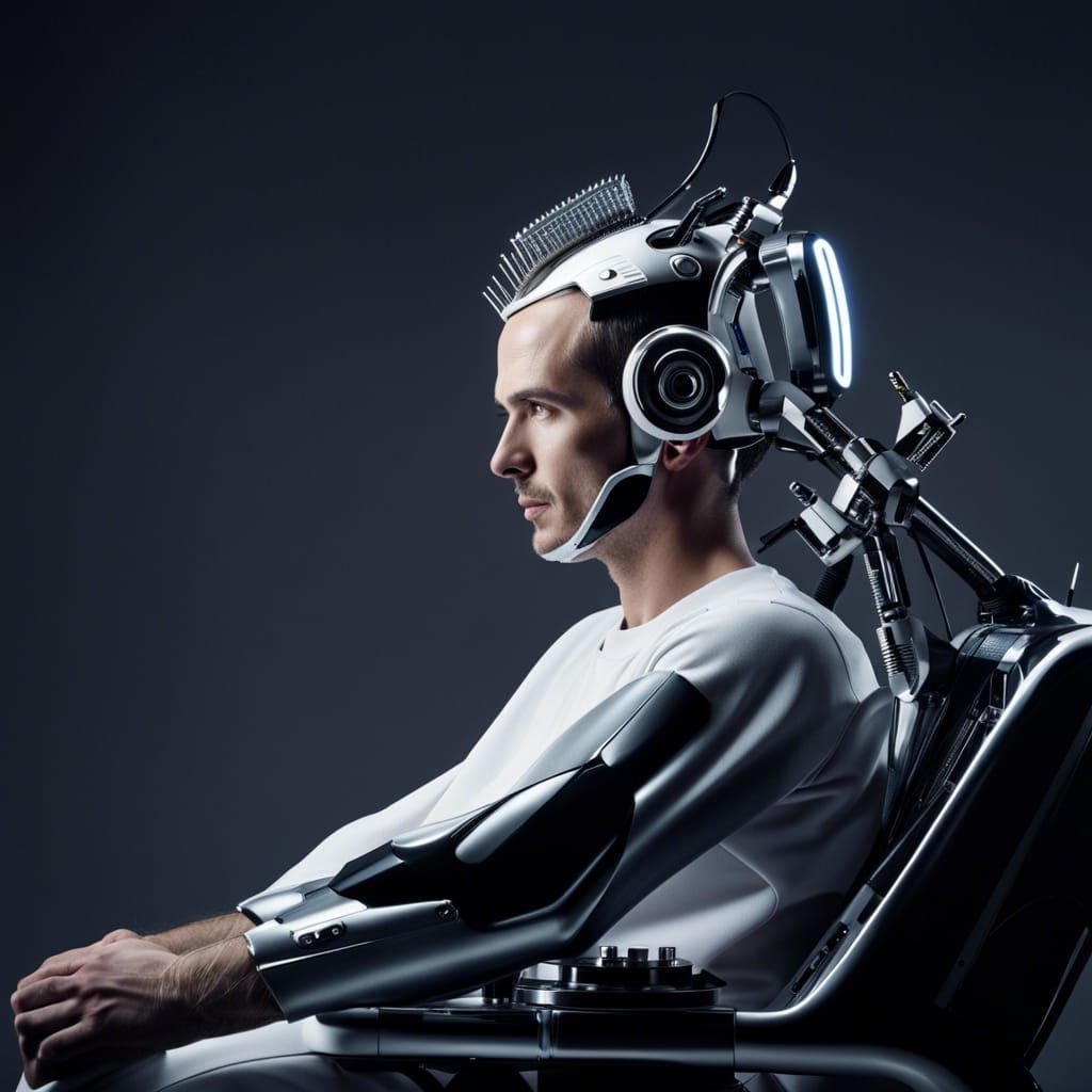 Futuristic automated barber shop