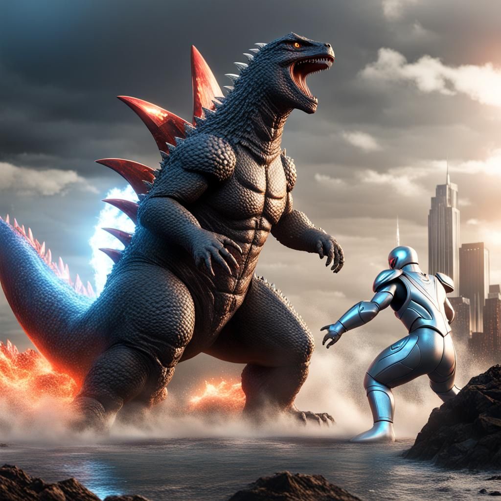 Godzilla vs Ultraman: Epic 3D Game Cinematic