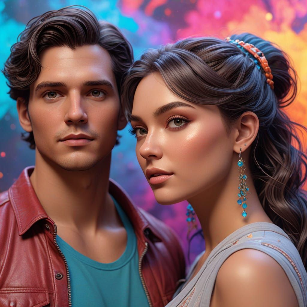 Ethereal Portrait of a Modern Couple