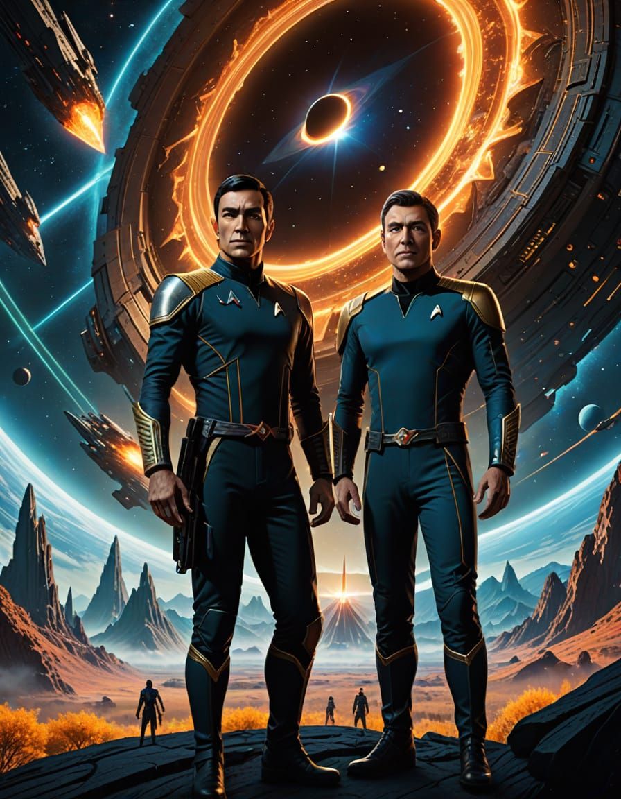 Starfleet Academy Recruitment Poster in Sci-Fi Style