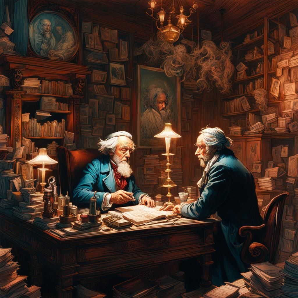 Scrooge and Bob Cratchit
Amassing great unused wealth